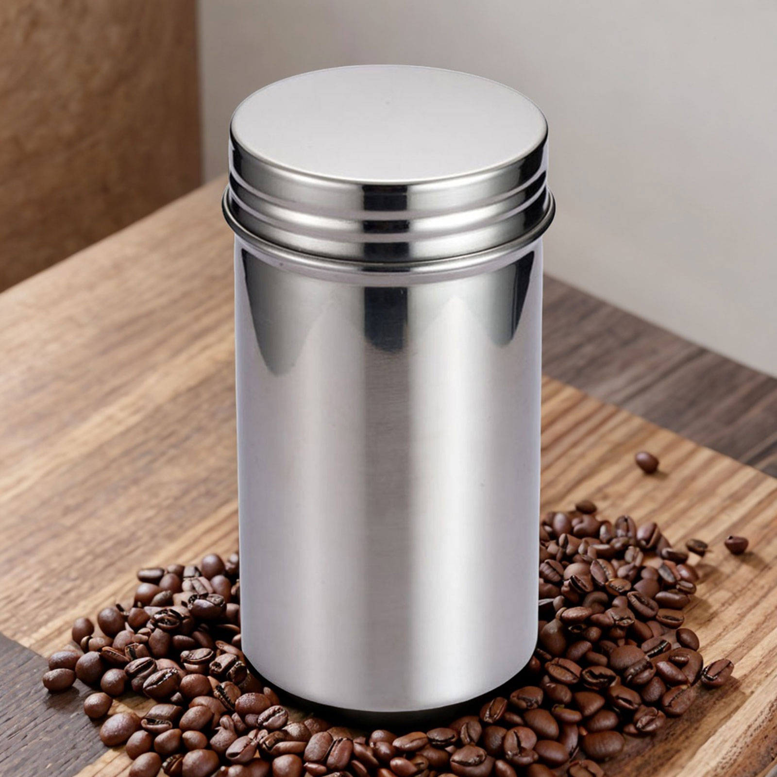 Coffee Tea Bean Leaf - โถใส่เมล็ดกาแฟสแตนเลสสตีล304โถเก็บเมล็ดกาแฟชาปิดผนึกห้องครัวสำหรับใบชาแยกออกได้ถังใส่เมล็ดจิปาถะ