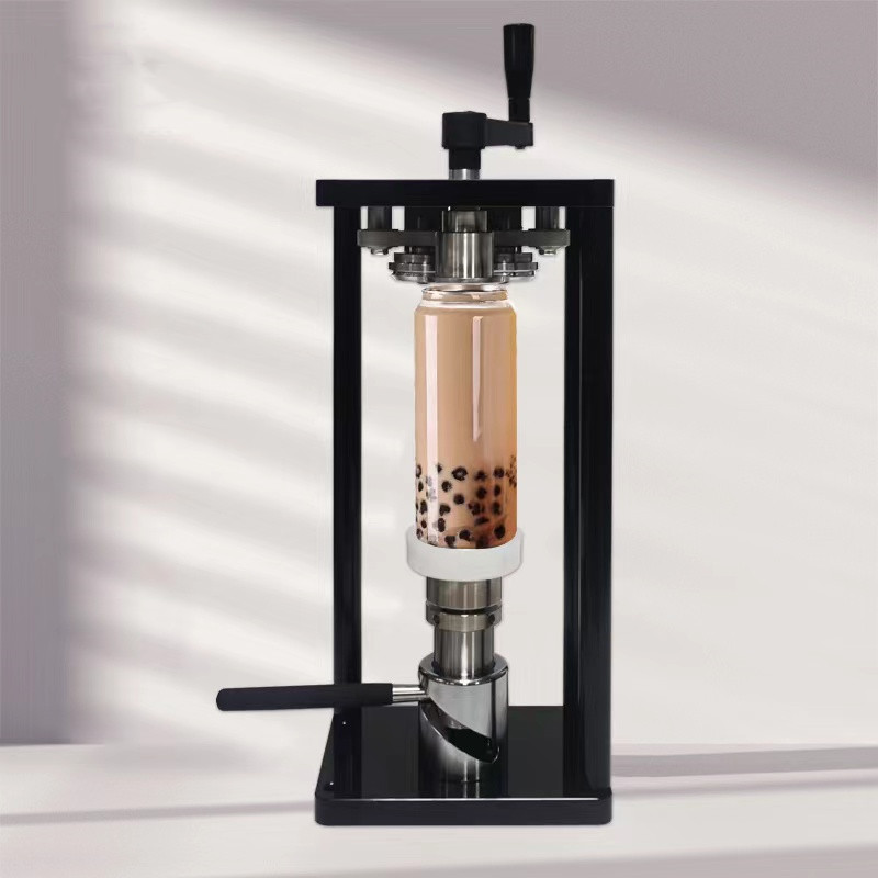 Coffee Tea Van - เครื่องซีลกระป๋องโรตารี่15S แบบพกพากลางแจ้งเครื่องซีลกระป๋องพลาสติก PET อลูมิเนียมกระป๋องเครื่องดื่มกาแฟฟองชา
