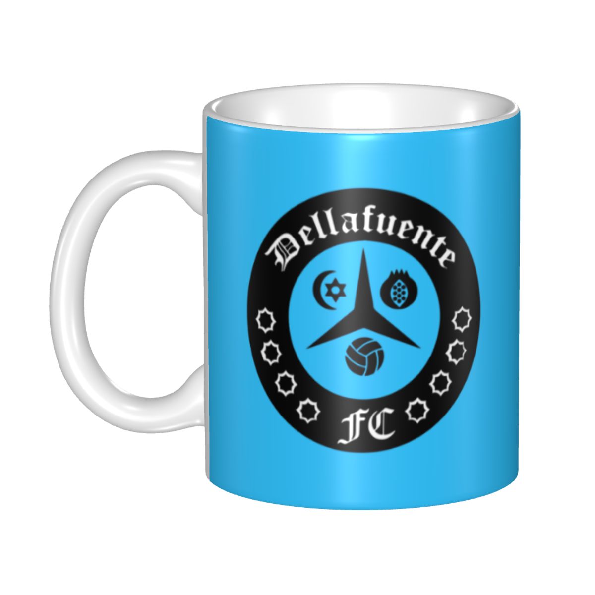 Coffee Tea Logo - แก้วเซรามิกแบบกำหนดเอง Dellafuente FC Logo Gotico สำหรับชงชา