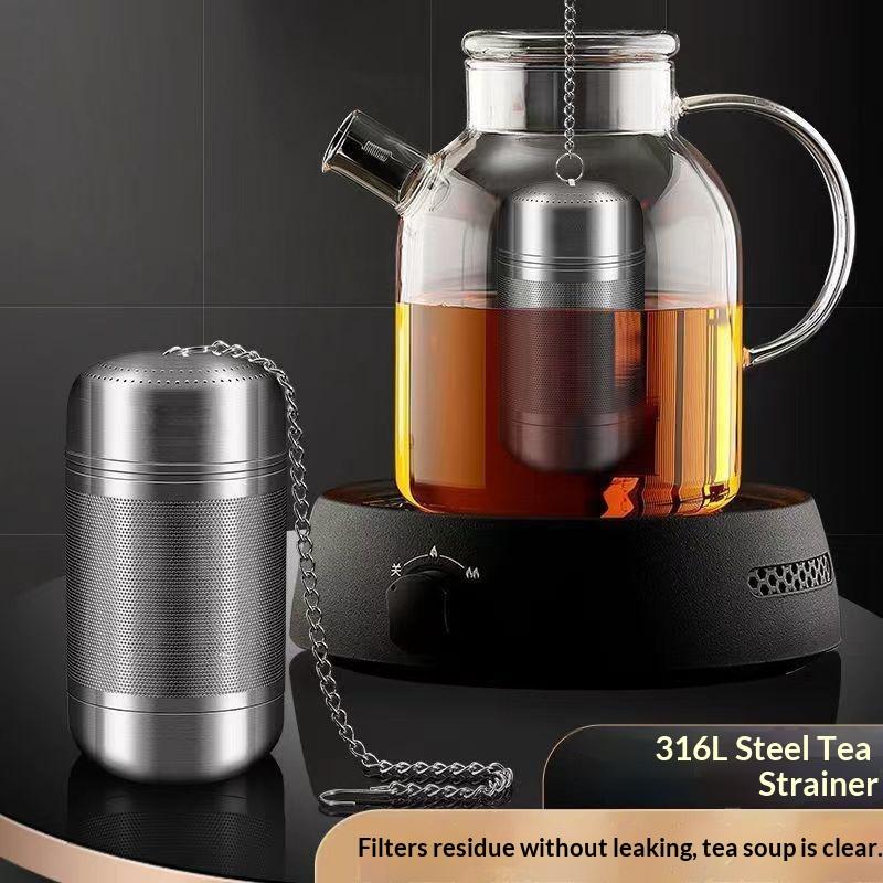 Coffee Tea Leaf - ที่กรองชาแบบตาข่ายละเอียดสแตนเลส ใช้ซ้ำได้ สำหรับกรองเครื่องเทศ กาแฟ ใบชา อุปกรณ์ชงชาสำหรับใช้ในบ้าน