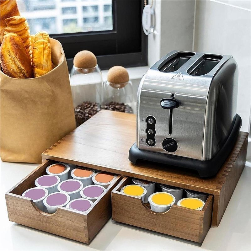 TFTP-ลิ้นชักเก็บแคปซูลกาแฟไม้ส - Coffee And Tea Bar บทวิจารณ์และราคา