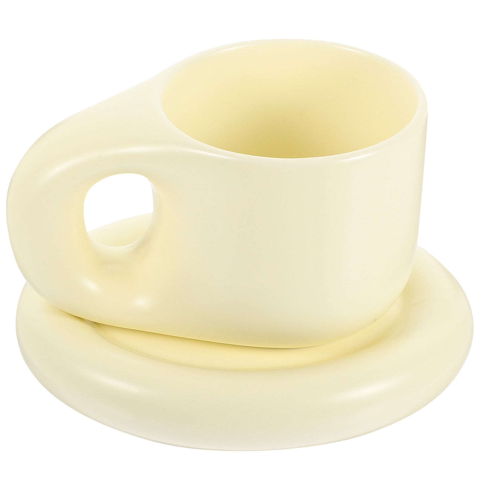 ชุดแก้วกาแฟเซรามิกทรงหนาสไตล์น - Coffee Tea Latte บทวิจารณ์และราคา