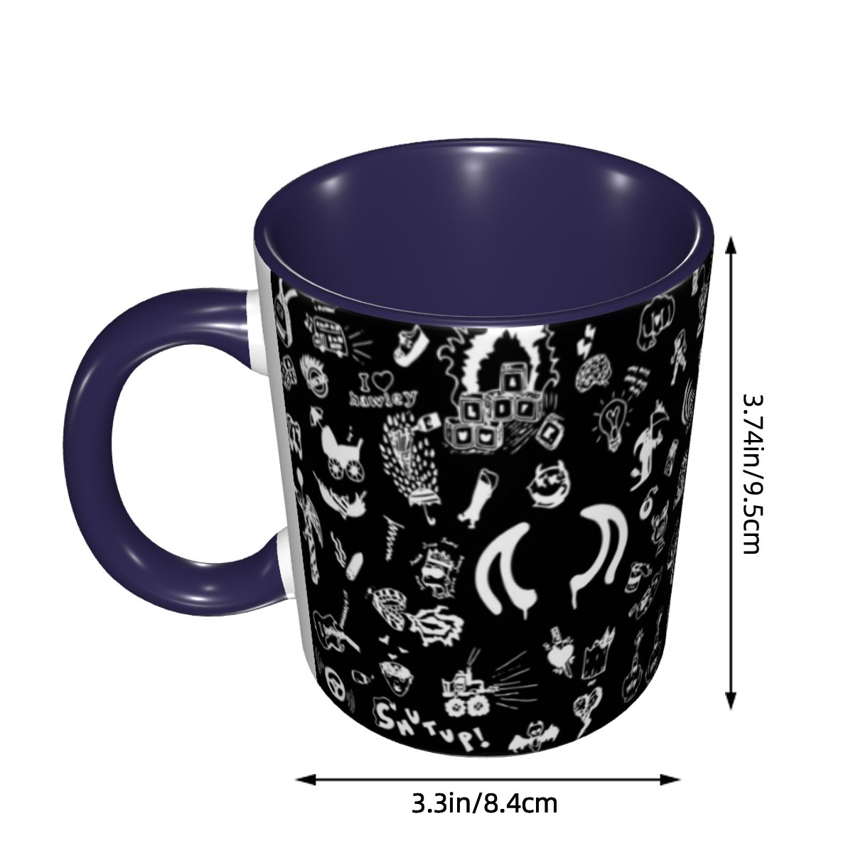 แก้วเซรามิกพิมพ์ลาย Yungblud D - Coffee Tea Drawing บทวิจารณ์และราคา