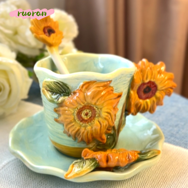 แก้วกาแฟเซรามิกลายวานโก๊ะ Star - Coffee Tea Van บทวิจารณ์และราคา