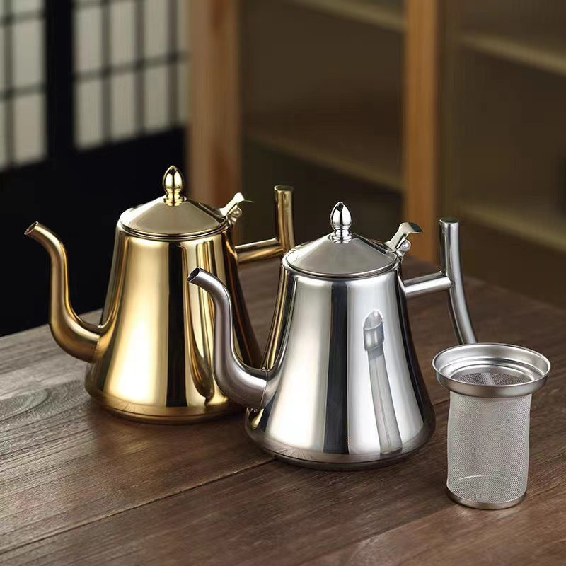 กาน้ำชาสแตนเลสขัดเงาขนาด 1 ลิต - Coffee Tea Leaf บทวิจารณ์และราคา
