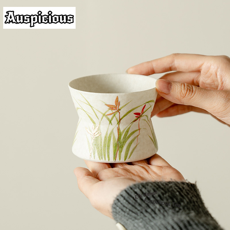 แก้วกาแฟลายวาดมือรูปกล้วยไม้สี - Coffee Tea Drawing บทวิจารณ์และราคา