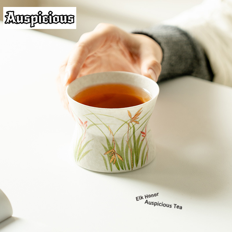แก้วกาแฟลายวาดมือรูปกล้วยไม้สี - Coffee Tea Drawing บทวิจารณ์และราคา