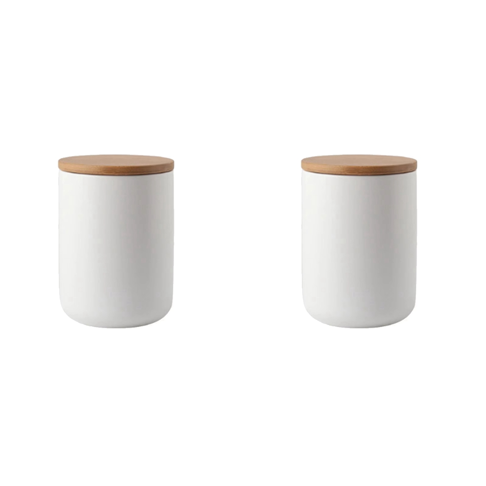 【ORNAMENT】2X 800Ml โถเก็บของฝา - Coffee Tea Bean Leaf บทวิจารณ์และราคา