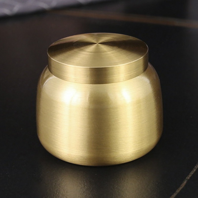 กล่องใส่ผงทองเหลือง กระปุกใส่ผ - Coffee Tea And Sugar Canisters บทวิจารณ์และราคา