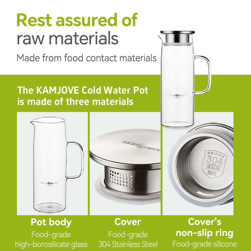 KAMJOVE กาต้มน้ำแก้วใส 1.2 ลิต - Coffee Tea Jug บทวิจารณ์และราคา