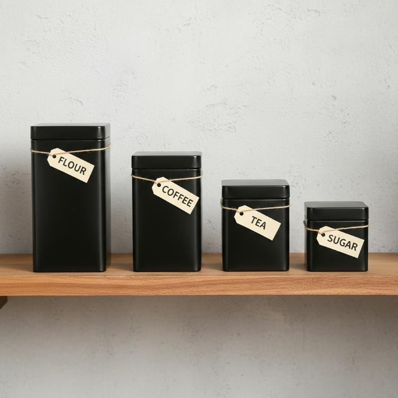 กระป๋องเก็บเมล็ดกาแฟ ใบชา น้ำต - Coffee Tea Bean Leaf บทวิจารณ์และราคา