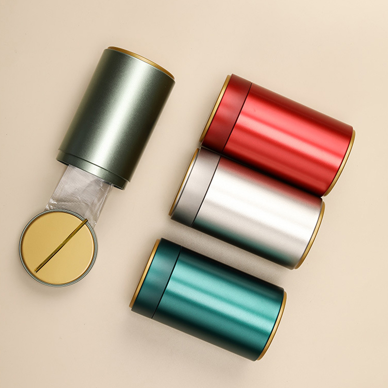 กล่องชาแบบพกพากล่องมีขอบปิดผนึ - Tea Coffee Sugar Container บทวิจารณ์และราคา