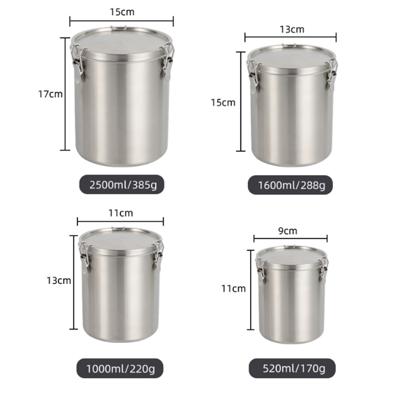 กระป๋องเก็บกาแฟสแตนเลสสุญญากาศ - Coffee Tea And Sugar Canisters บทวิจารณ์และราคา