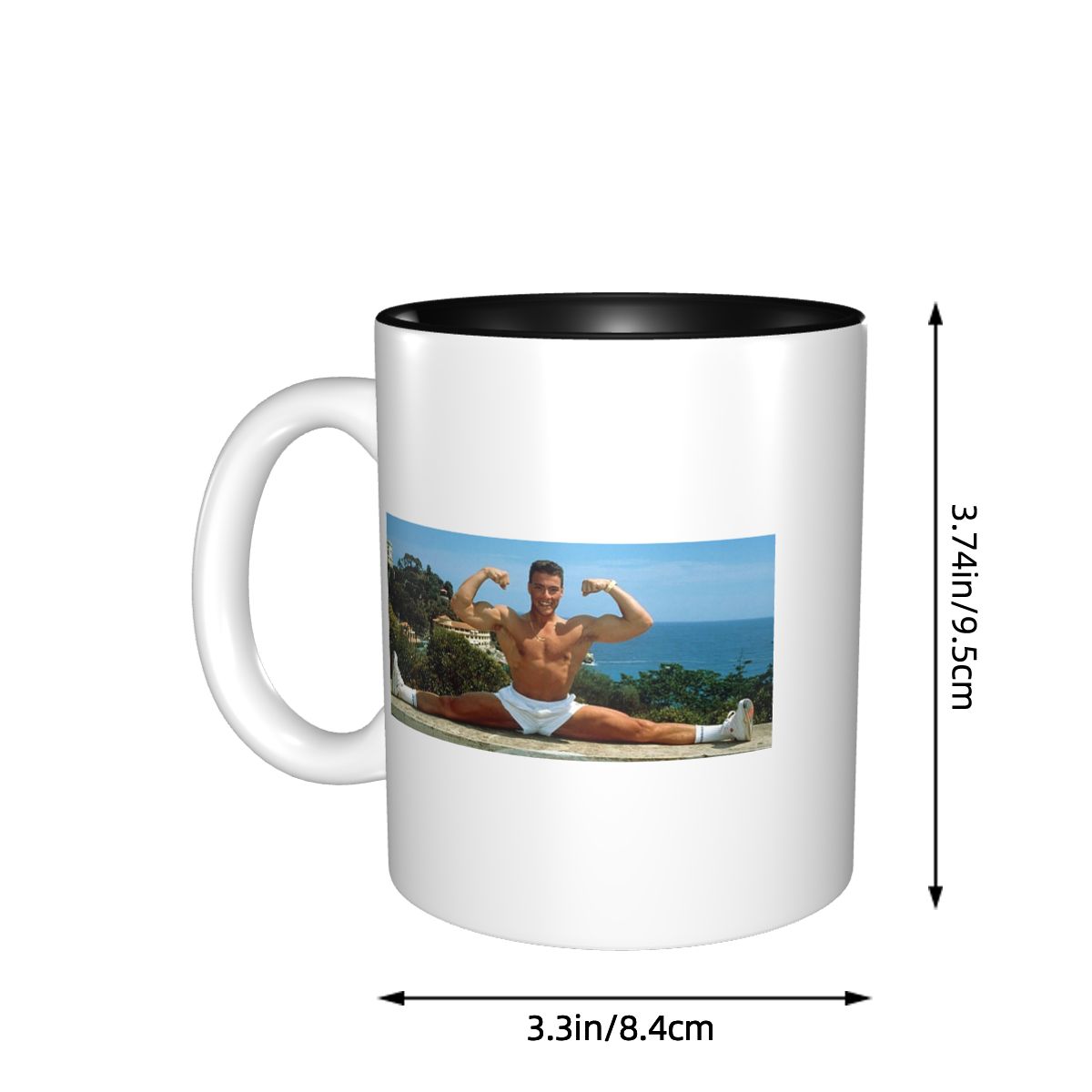 แก้วกาแฟเซรามิคตลกๆ ลายฌอง คล็ - Coffee Tea Van บทวิจารณ์และราคา
