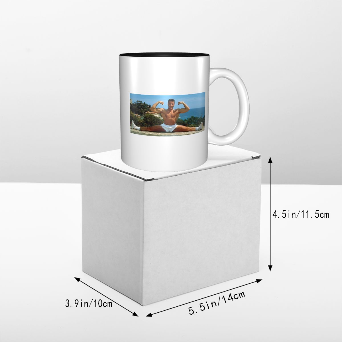 แก้วกาแฟเซรามิคตลกๆ ลายฌอง คล็ - Coffee Tea Van บทวิจารณ์และราคา