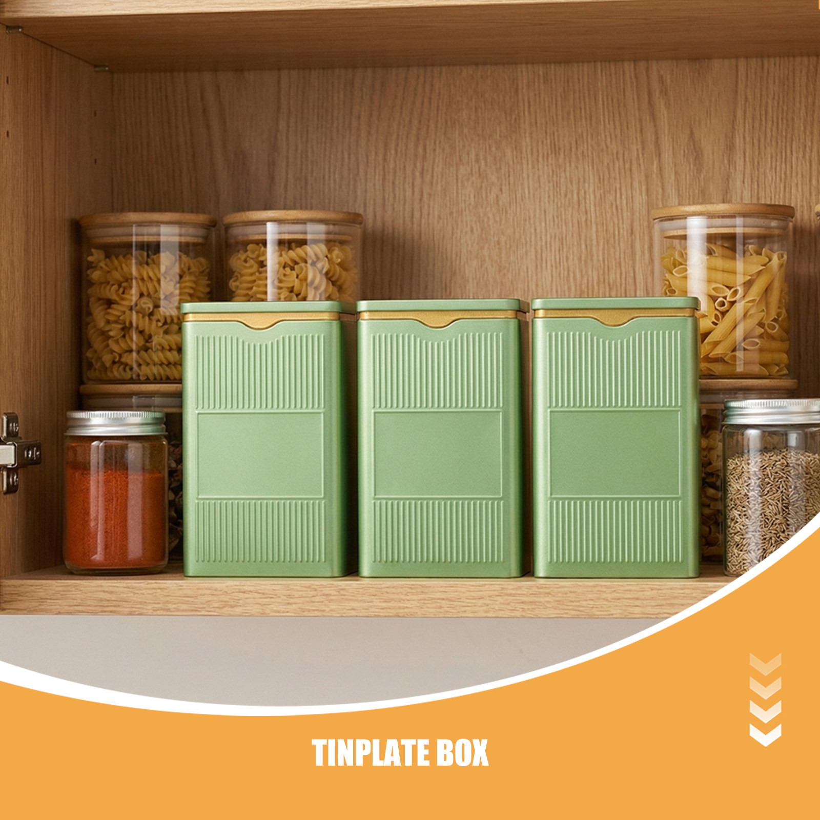 ชุดกระปุกชาโลหะ 3 ชิ้น ภาชนะสุ - Tea Coffee Sugar Container บทวิจารณ์และราคา