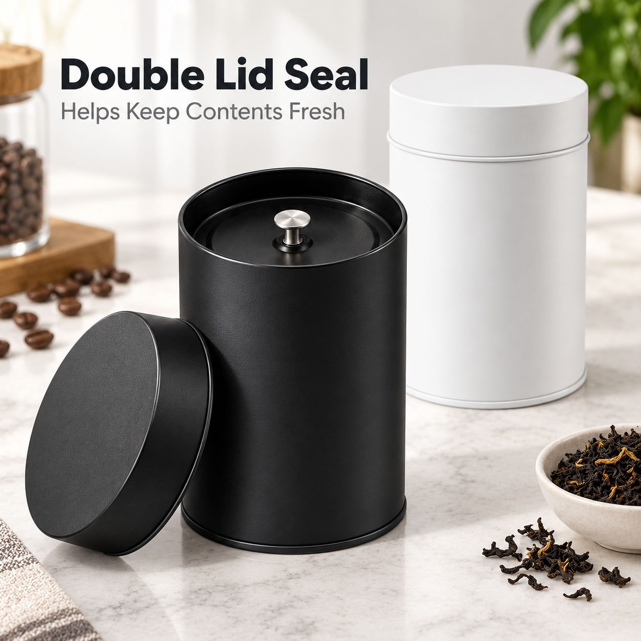 กระป๋องชาแบบ 4/2 ชิ้น พร้อมฝาป - Coffee Tea Etc บทวิจารณ์และราคา