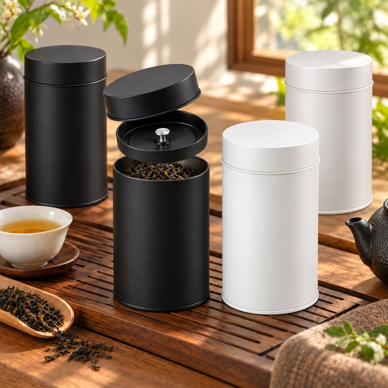 กระป๋องชาแบบ 4/2 ชิ้น พร้อมฝาป - Coffee Tea Etc บทวิจารณ์และราคา