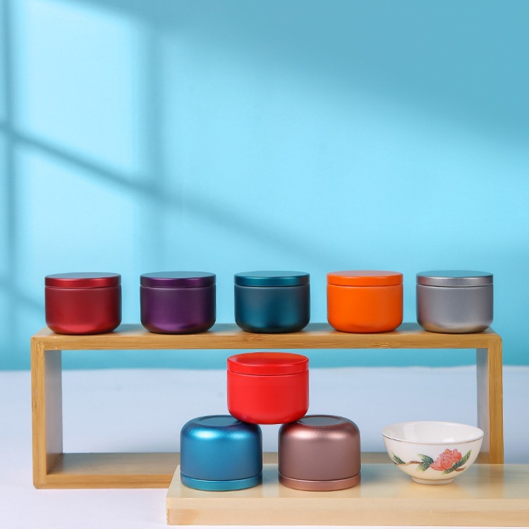 กระป๋องชาเหล็กกลมแบบพกพาขนาดเล - Coffee Tea And Sugar Canisters บทวิจารณ์และราคา