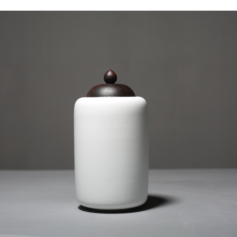 หม้อชาเซรามิคฝาไม้ Porcelain ป - Tea Coffee Sugar Container บทวิจารณ์และราคา