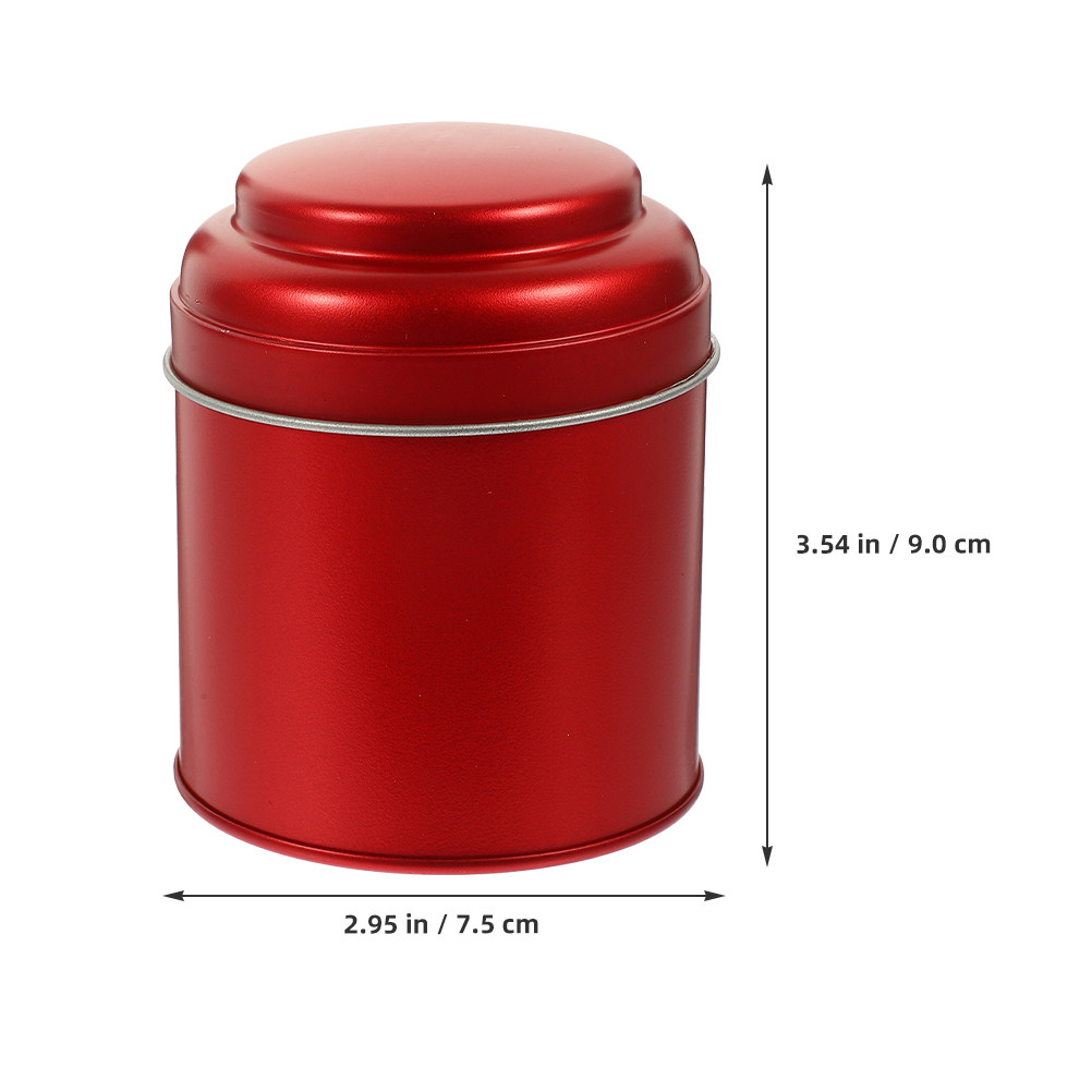 กระปุกเก็บชาโลหะทรงกลม 2 ชิ้น  - Tea Coffee Sugar Container บทวิจารณ์และราคา