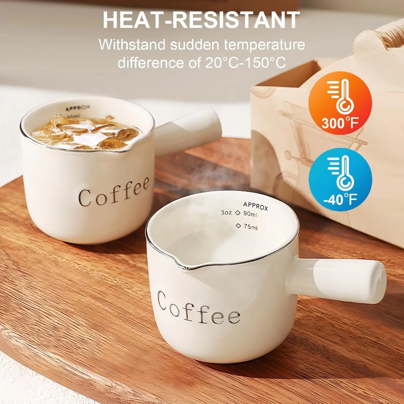 ถ้วยกาแฟเซรามิกขนาดเล็กพร้อมหู - Coffee Tea Latte บทวิจารณ์และราคา