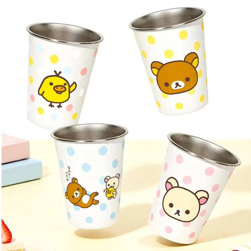 แก้วสแตนเลสลายการ์ตูนคิวทีฟ ริ - Coffee Tea Japan บทวิจารณ์และราคา