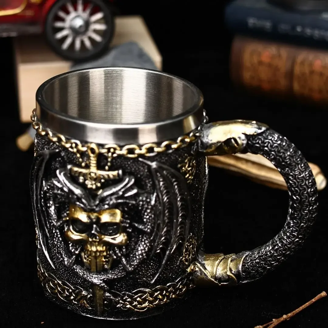 แก้วเบียร์ลายดาบมังกร แก้วมัคเ - Coffee And Tea Bar บทวิจารณ์และราคา