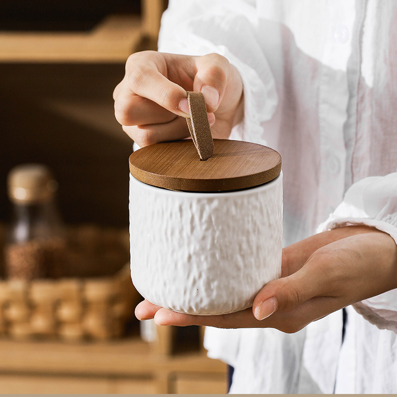 รูปแบบหินเซรามิกถังเก็บชาภาชนะ - Tea Coffee Sugar Container บทวิจารณ์และราคา