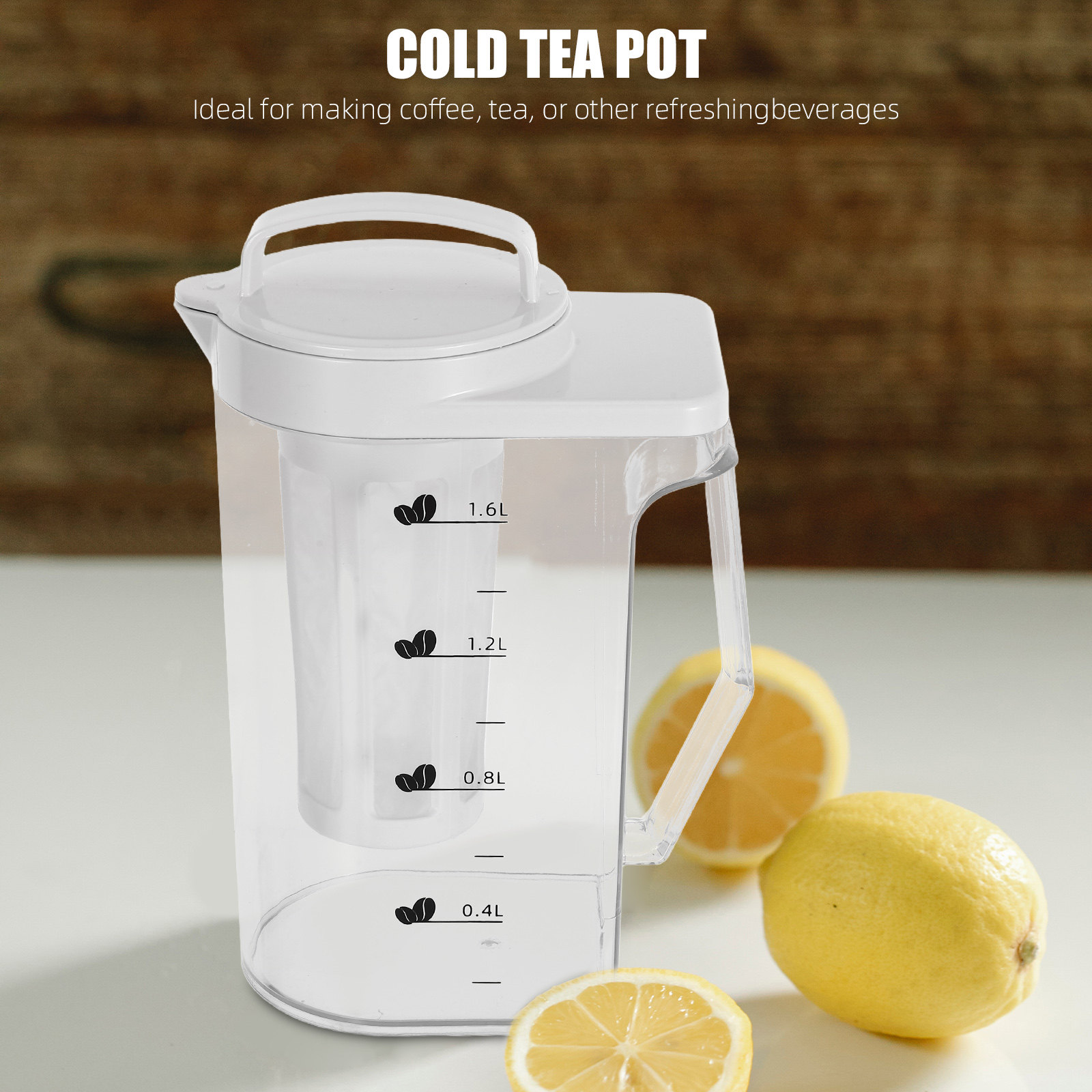 เหยือกกาแฟเย็นพลาสติก 1.6 ลิตร - Coffee Tea Jug บทวิจารณ์และราคา