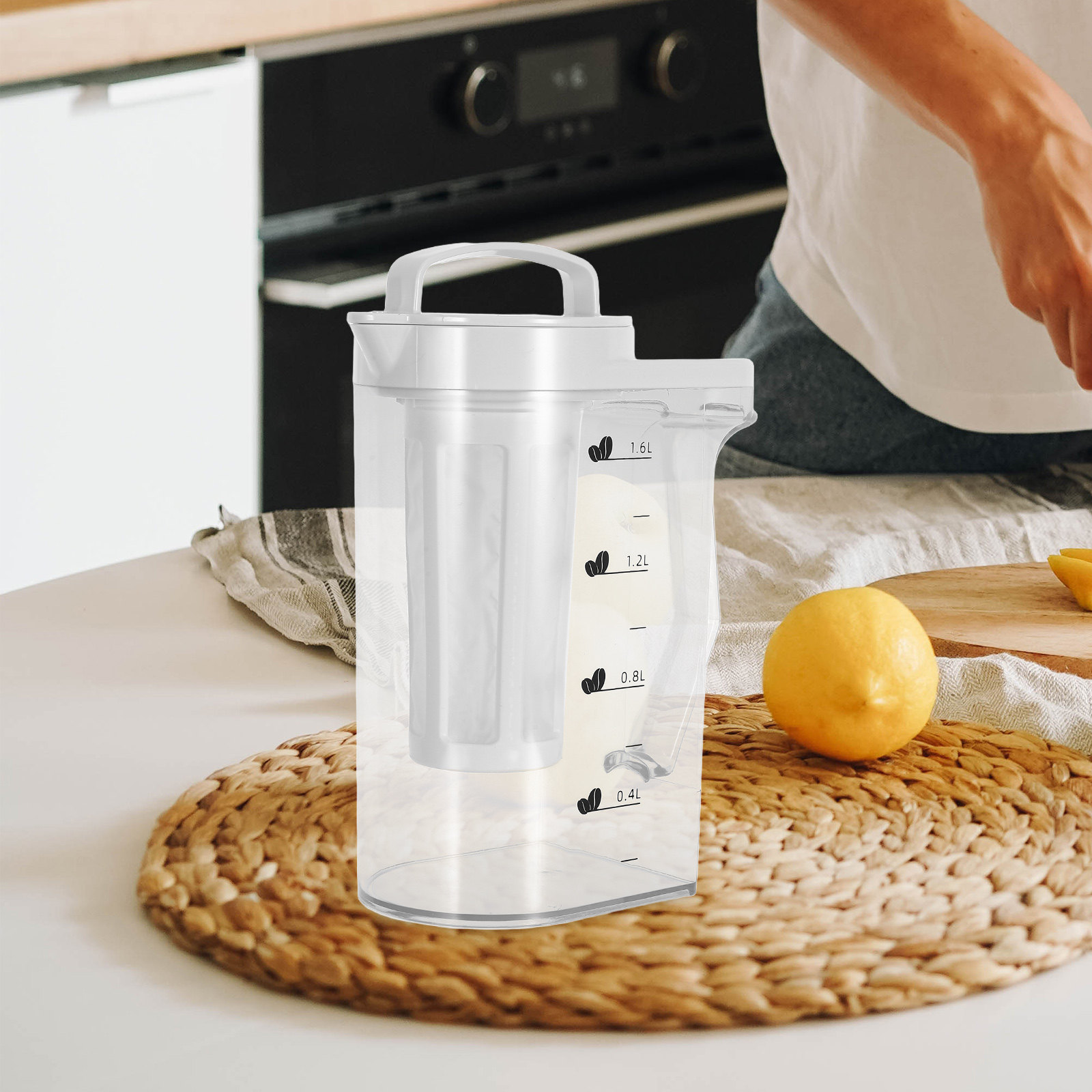 เหยือกกาแฟเย็นพลาสติก 1.6 ลิตร - Coffee Tea Jug บทวิจารณ์และราคา