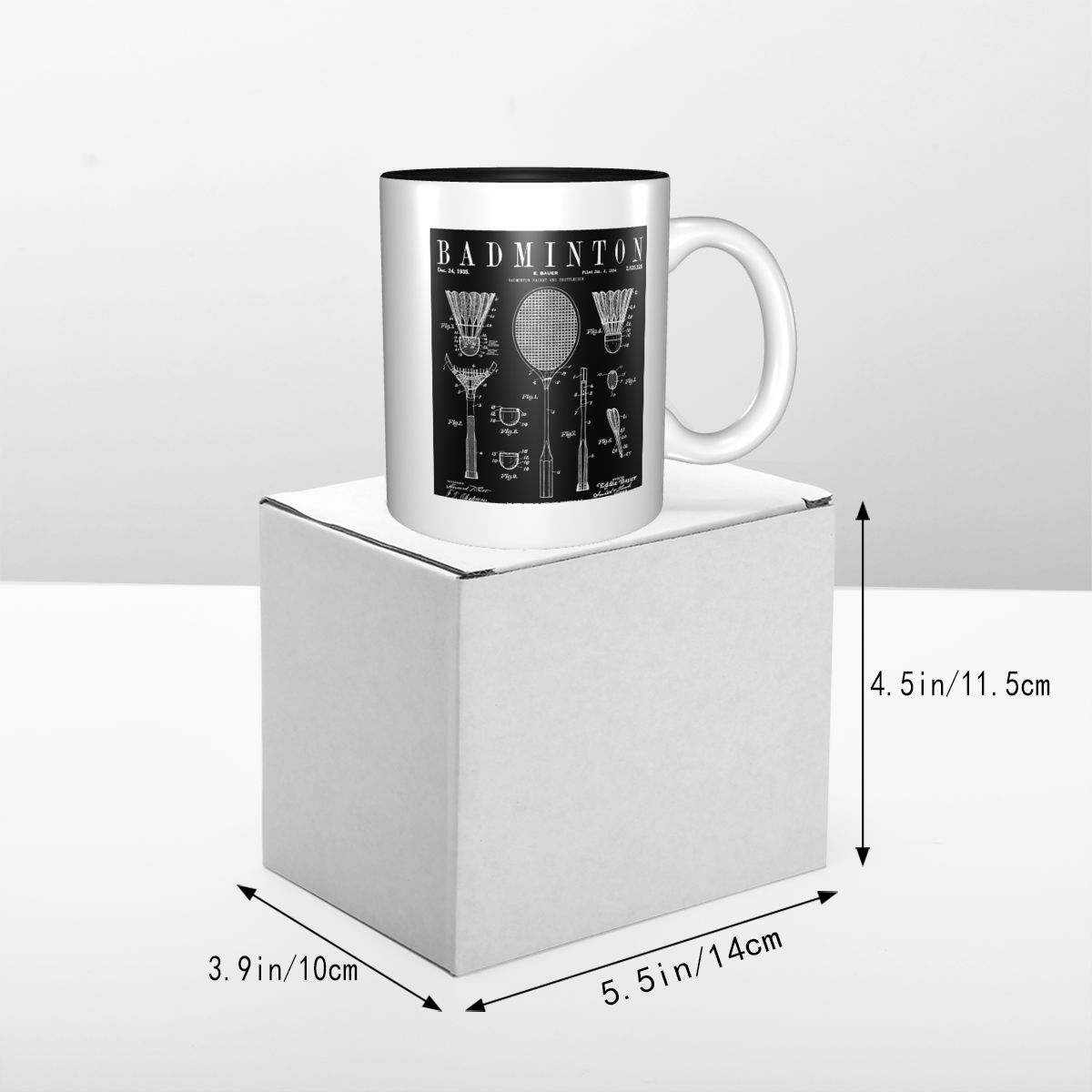 แก้วกาแฟเซรามิคลายวินเทจลายบад - Coffee Tea Drawing บทวิจารณ์และราคา