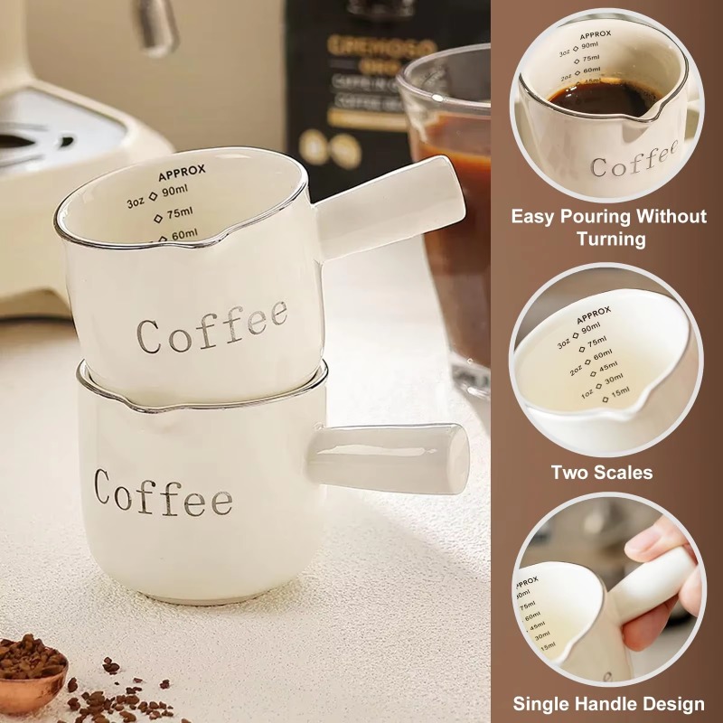 มินิถ้วยกาแฟเซรามิคพร้อมที่จับ - Coffee Tea Latte บทวิจารณ์และราคา