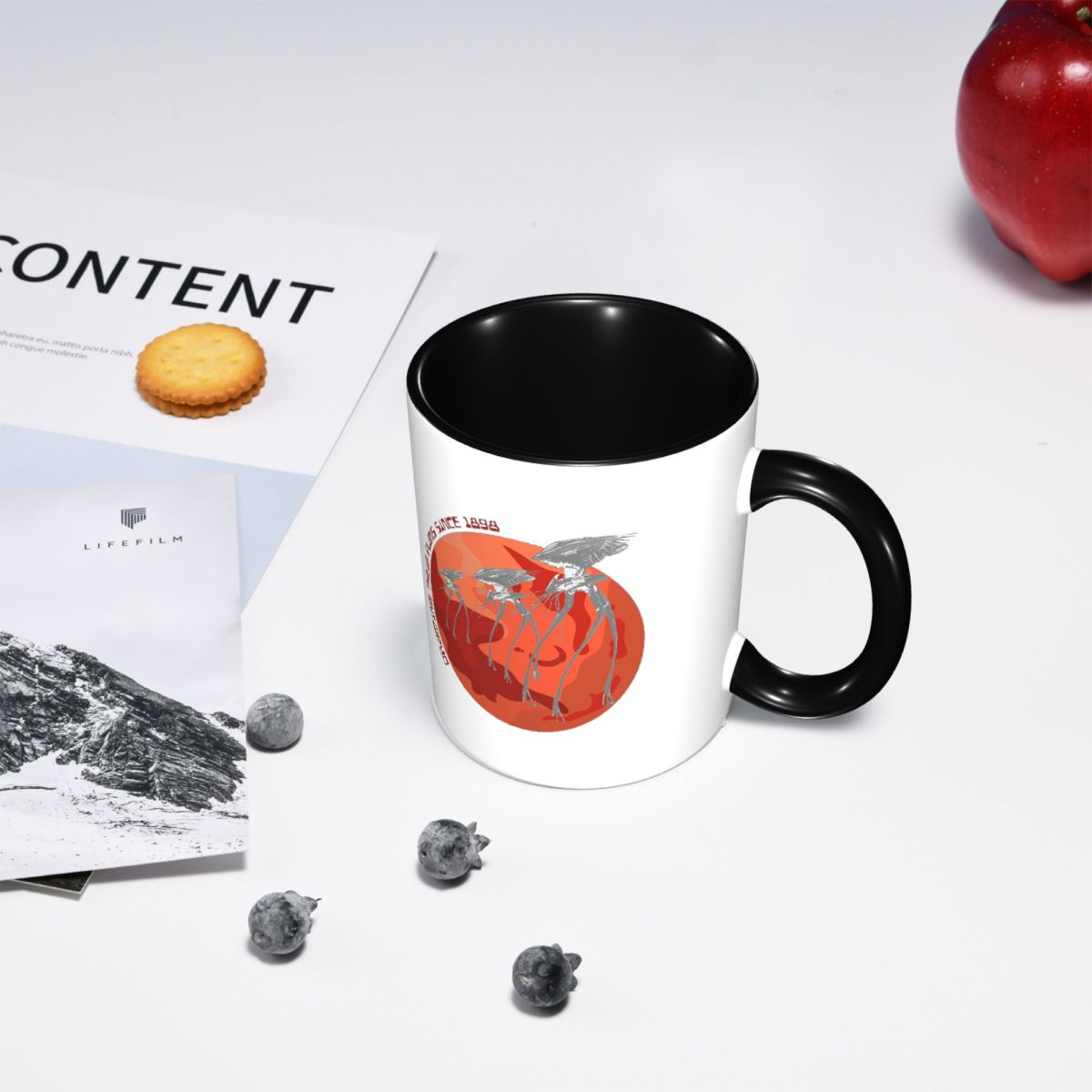 แก้วกาแฟเซรามิกตลกๆ ลายสงครามแ - Coffee Tea Drawing บทวิจารณ์และราคา