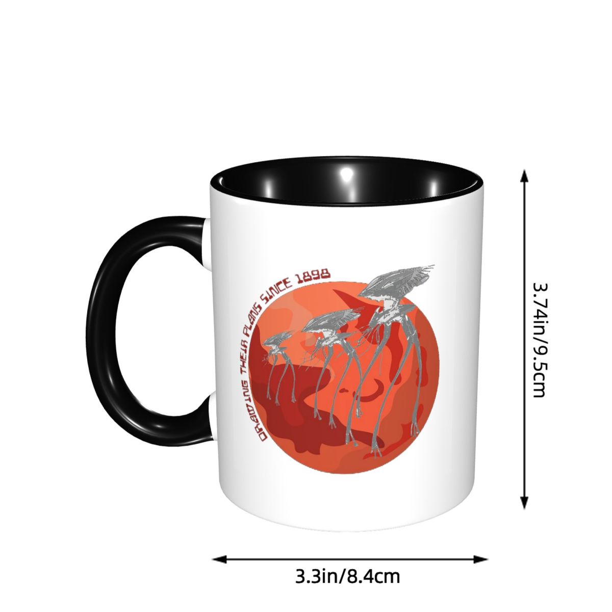 แก้วกาแฟเซรามิกตลกๆ ลายสงครามแ - Coffee Tea Drawing บทวิจารณ์และราคา