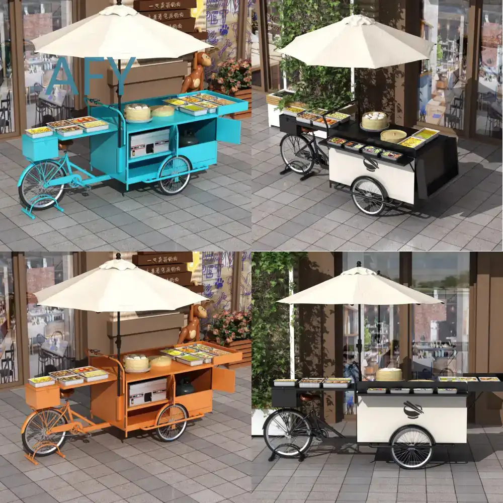 รถเข็นเหล็กดัดเคลื่อนที่สำหรับ - Coffee Tea Vendor บทวิจารณ์และราคา