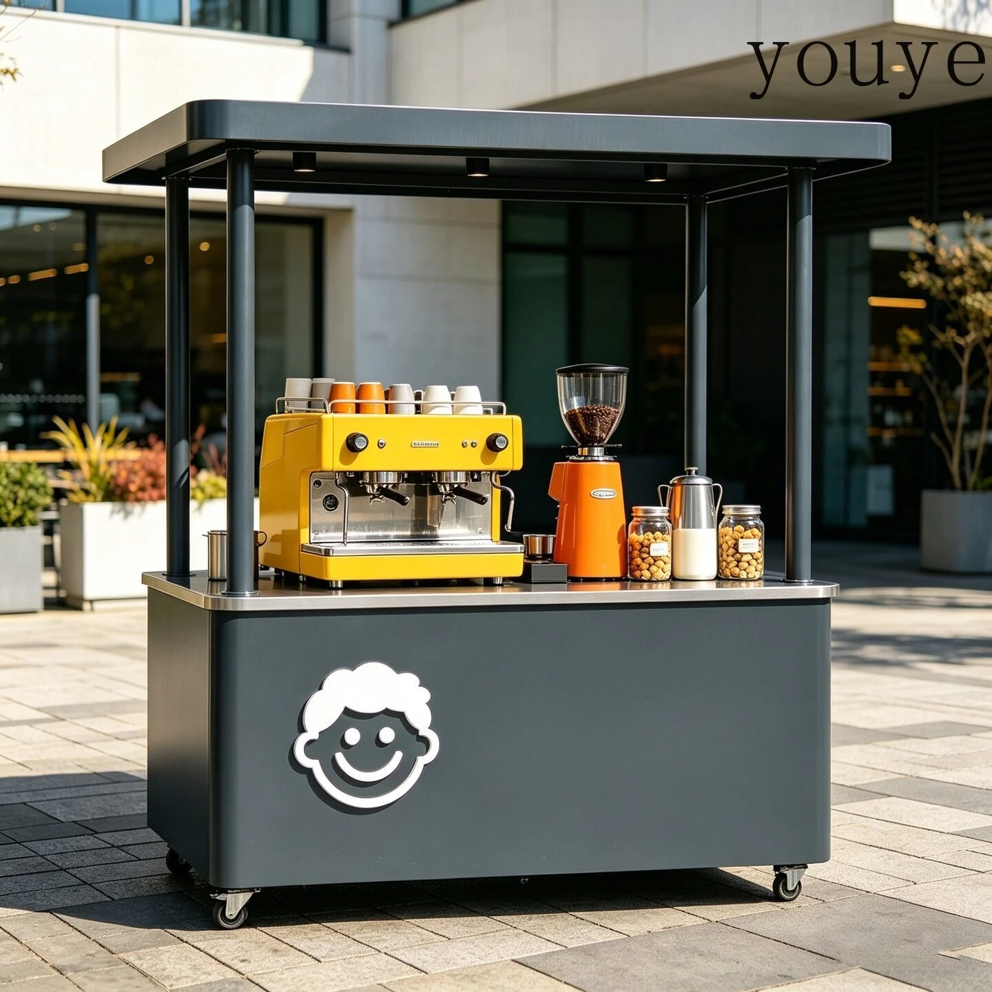 รถเข็นเหล็กดัดสำหรับขายกาแฟและ - Coffee Tea Vendor บทวิจารณ์และราคา