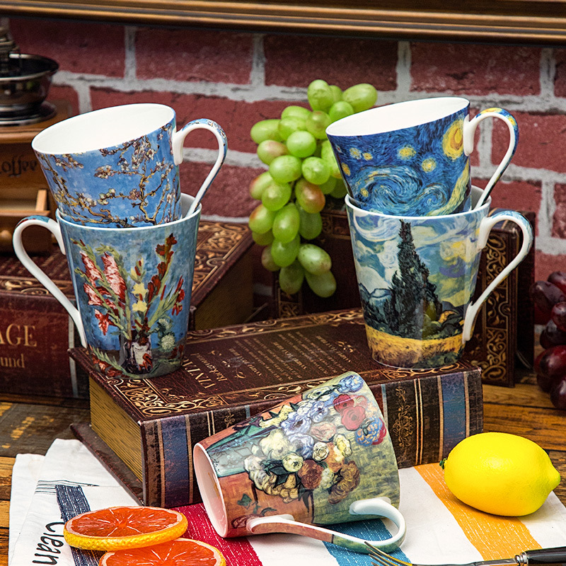 5 ชิ้นชุดกระดูกจีน Van Gogh ภา - Coffee Tea Van บทวิจารณ์และราคา
