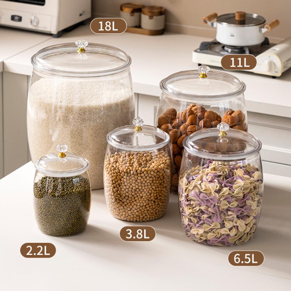 โหลพลาสติกใสขนาดใหญ่พร้อมฝาปิด - Tea Coffee Sugar Container บทวิจารณ์และราคา