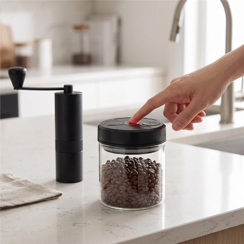 กระปุกเก็บกาแฟแบบสุญญากาศอัตโน - Coffee Tea And Sugar Canisters บทวิจารณ์และราคา