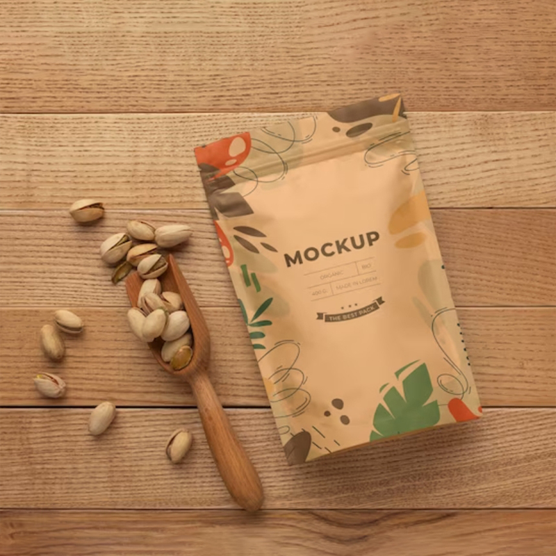 ถุงซิปกระดาษคราฟท์พิมพ์ลาย ใช้ - Coffee Tea Logo บทวิจารณ์และราคา