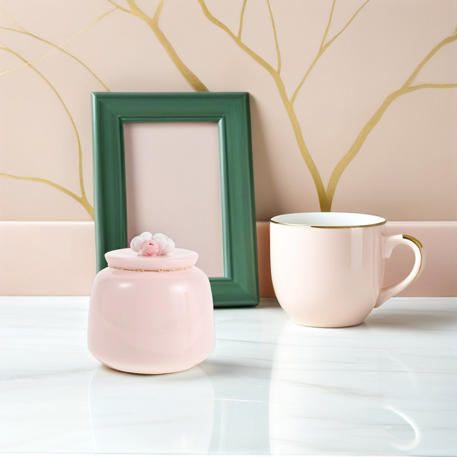 กระปุกชาเซรามิก 200 มล. กระปุก - Tea Coffee Sugar Container บทวิจารณ์และราคา