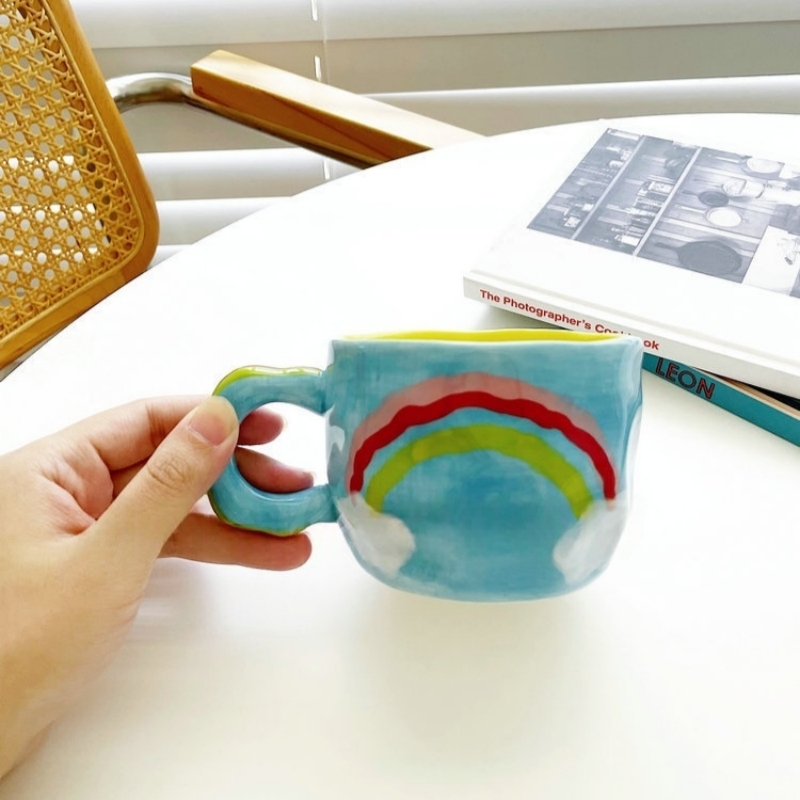 แก้วเซรามิค แก้วกาแฟเอสเพรสโซ  - Coffee Tea Drawing บทวิจารณ์และราคา