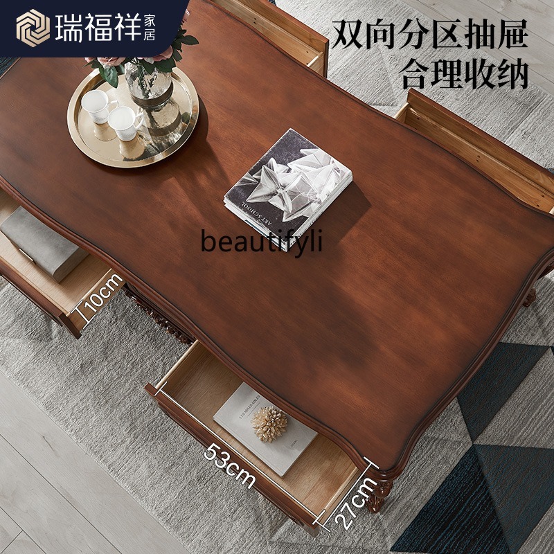 โต๊ะกาแฟไม้เนื้อแข็งทั้งหมด ห้ - Coffee Tea Drawing บทวิจารณ์และราคา