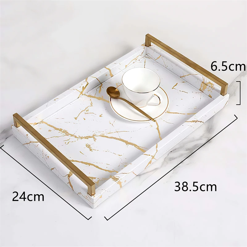 Nordic Marbled หนังถาดโลหะรูปส - Coffee Tea Etc บทวิจารณ์และราคา