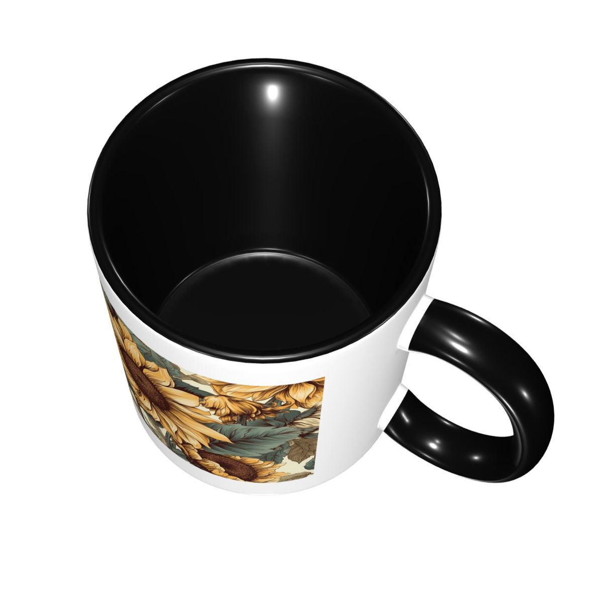 แก้วกาแฟเซรามิคลายดอกทานตะวันส - Coffee Tea Drawing บทวิจารณ์และราคา