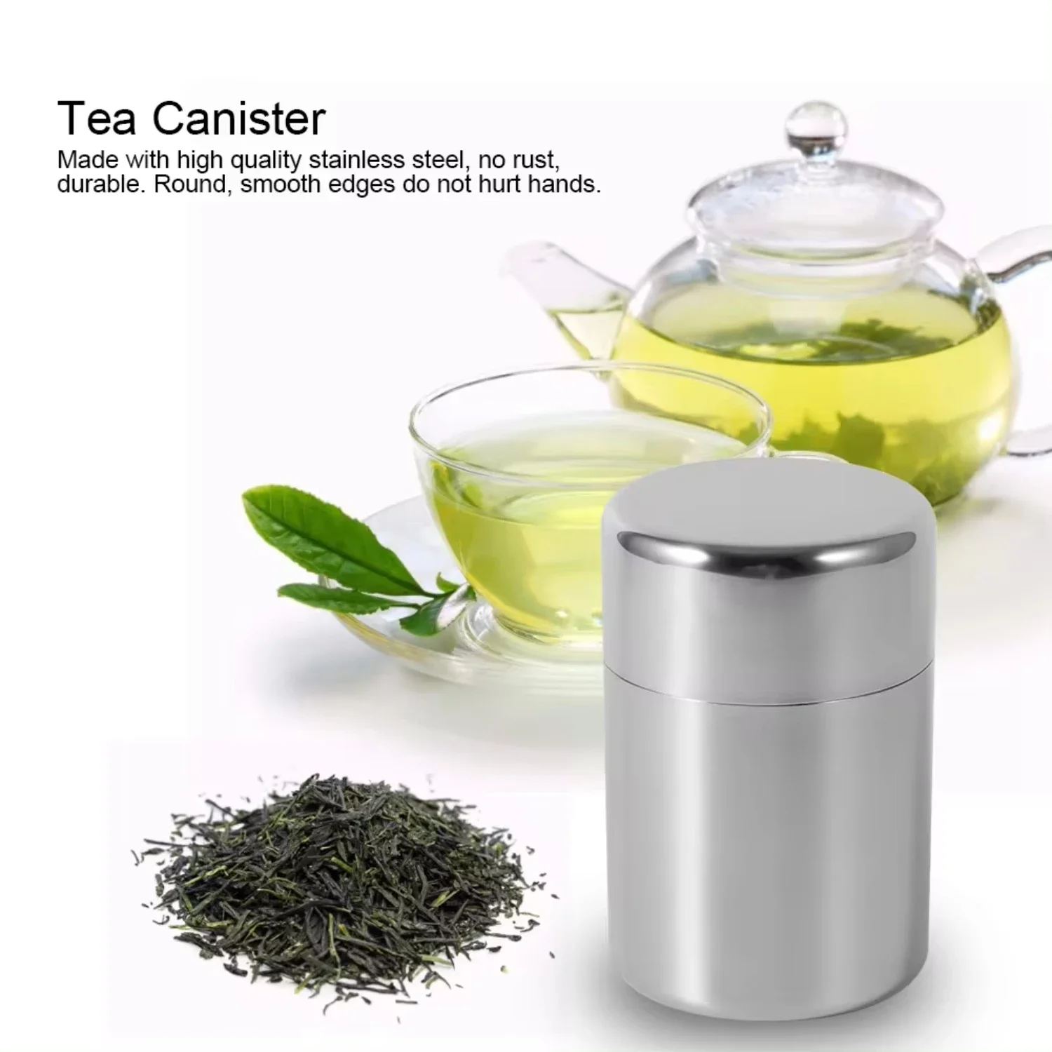 สแตนเลสสตีลชาใบกระป๋องกระป๋องค - Coffee Tea Leaf บทวิจารณ์และราคา