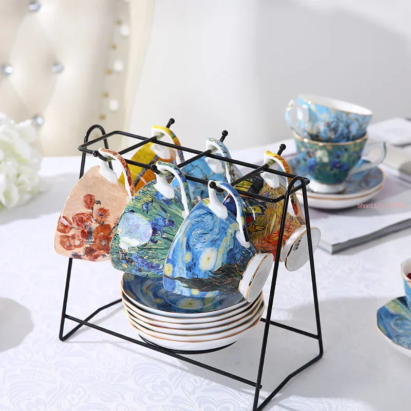 แก้วกาแฟลายศิลปะแวนโก๊ะ ภาพวาด - Coffee Tea Van บทวิจารณ์และราคา