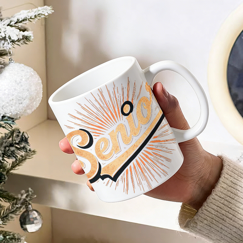 แก้วเซรามิก 'ซีเนียร์' ลายแสงแ - Coffee Tea Font บทวิจารณ์และราคา