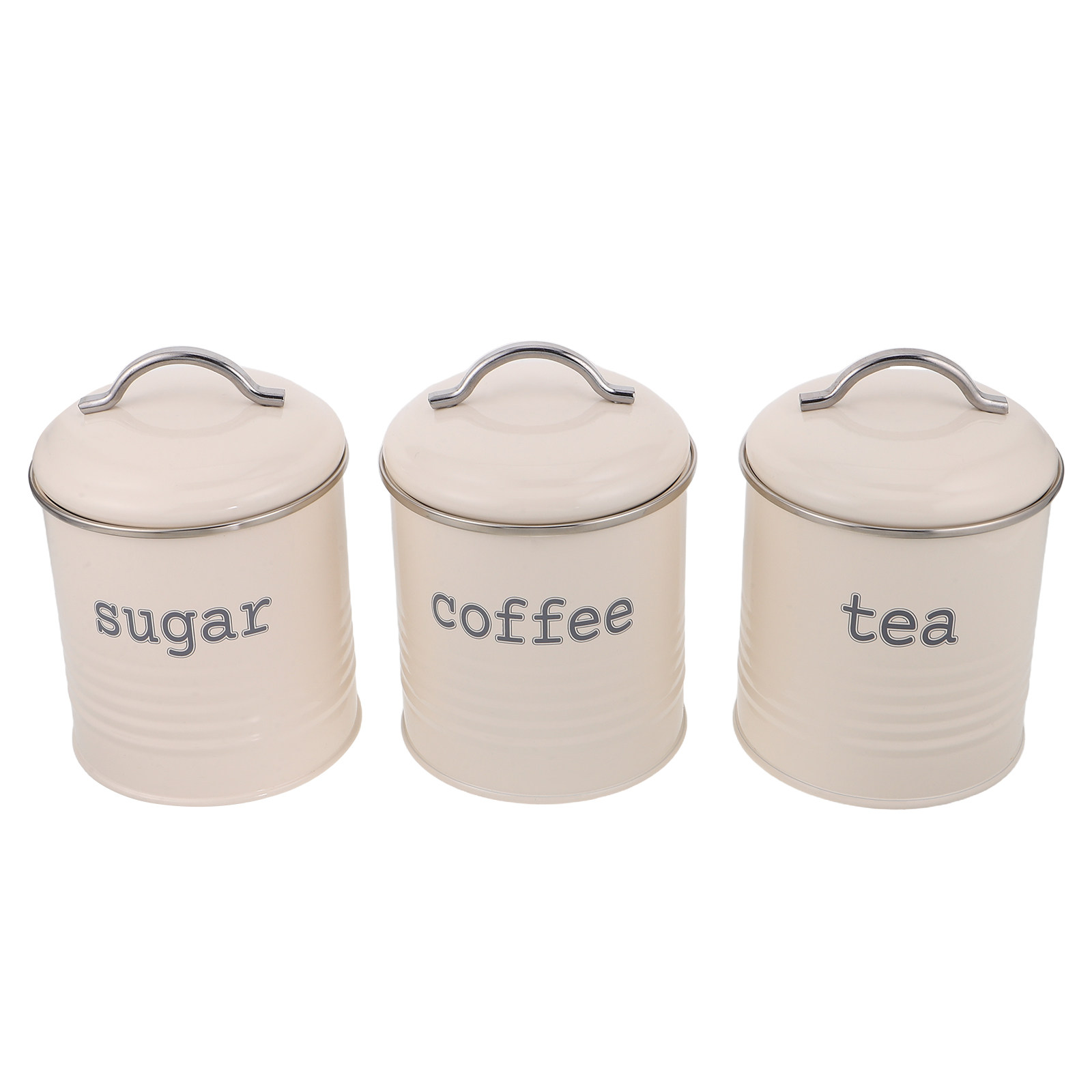 ชุดภาชนะบรรจุเมล็ดกาแฟแบบปิดผน - Coffee Tea And Sugar Canisters บทวิจารณ์และราคา